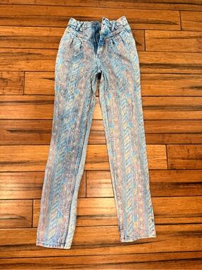 RARE VINTAGE 80s/90s Aztec Print Wrangler Jeans size 26